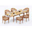 Lenong Outdoor Teak Dining Set-1010705316-1010705317