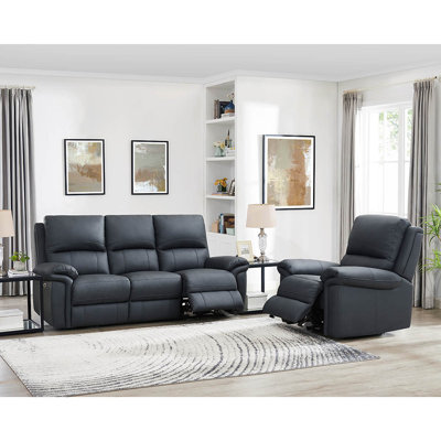 3 - Piece Leather Living Room Set