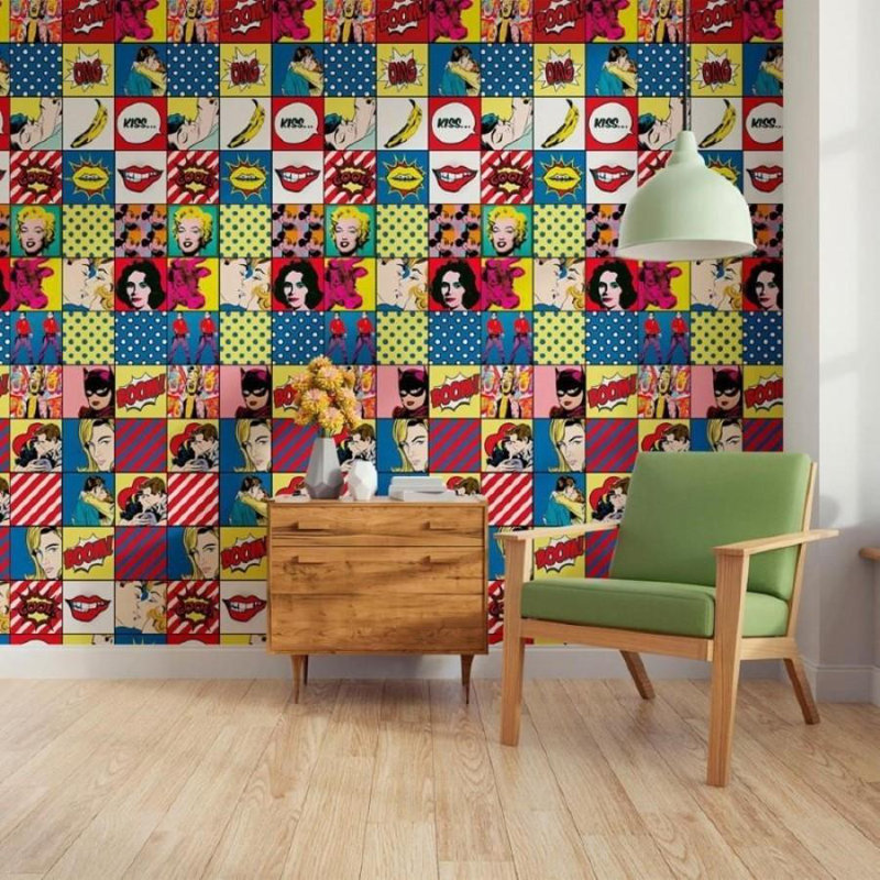 Pop Art Peel & Stick Wallpaper N011026