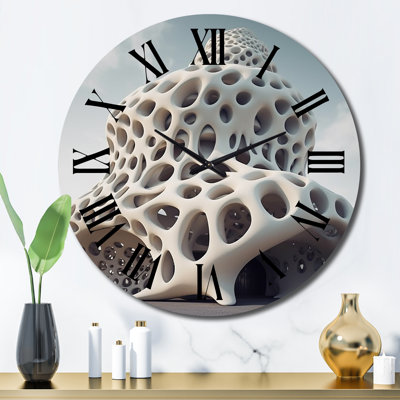 Architectural Flow IV Metal Wall Clock