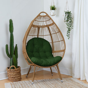 Seat Egg Chair Cushion Latitude Run Fabric: Mauve