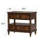 Table de chevet de style traditionnel 1pc