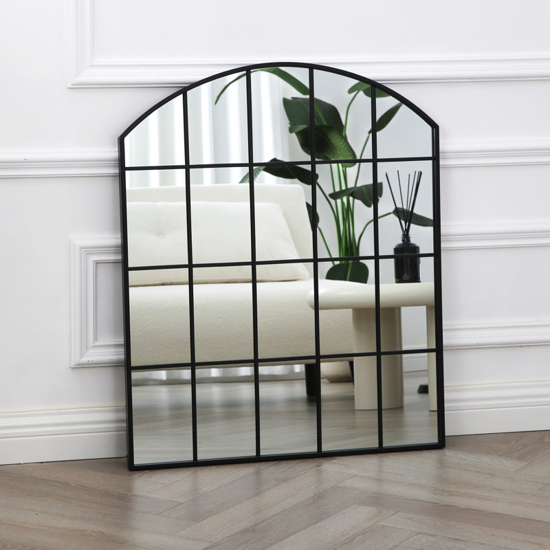 Naquasia Metal Arch Wall Mirror