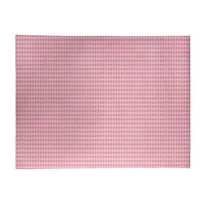 Tapis rose/rouge fait main