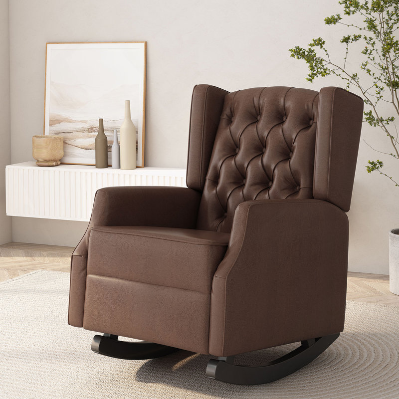 Chaise à bascule, Brun foncé