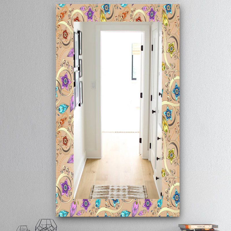 Miroir mural Mid-Century, H 39,4 po x l 29,5 po