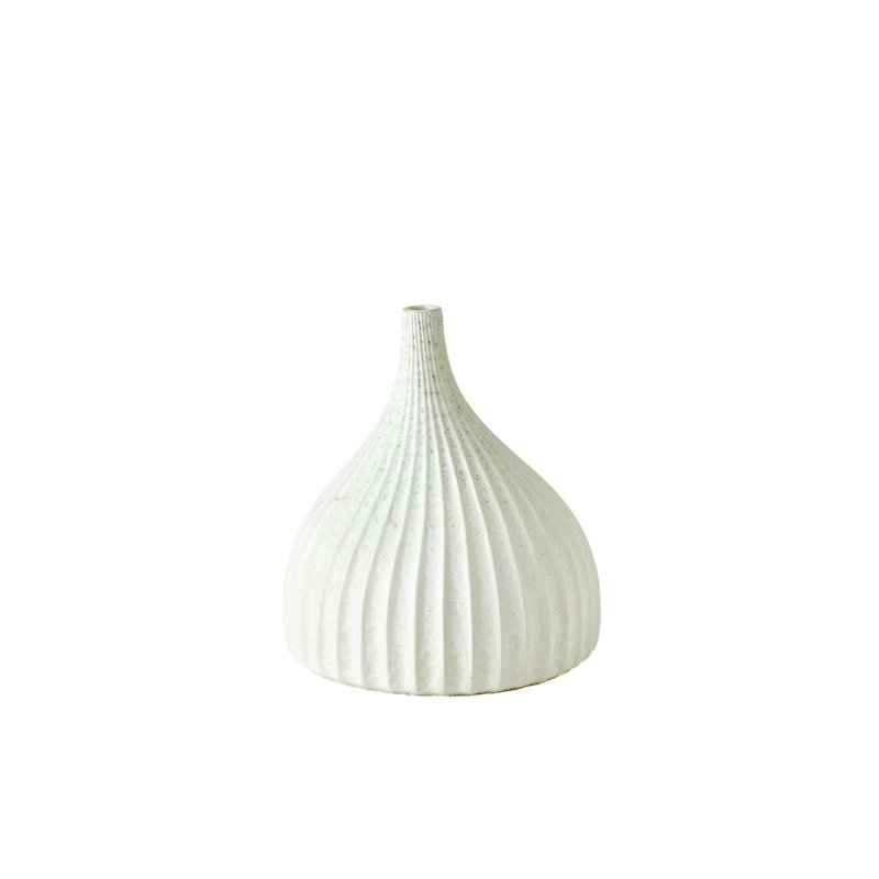Earthenware Table Vase, 8" H x 7" W x 7" D