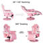Inbox Zero Reclining Ergonomic Swiveling PC & Racing Game Chair with Footrest-727259895