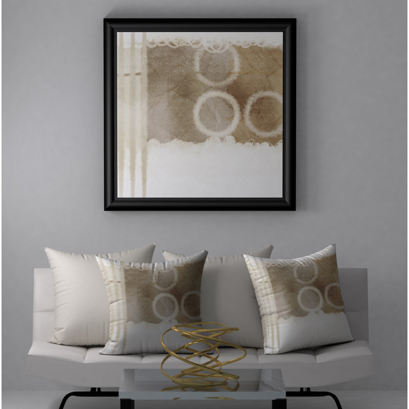 Abstract Throw Pillow, 18" H x 18" W