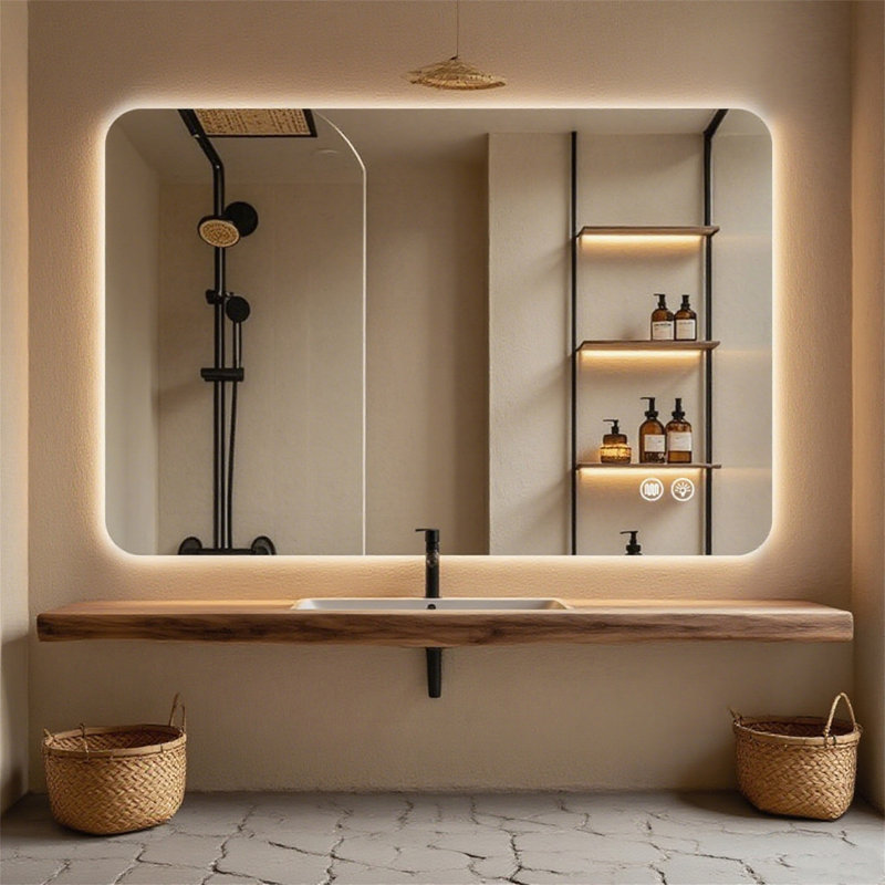 Rectangular Backlit Mirror Bathroom 30"X40", 30" x 40"