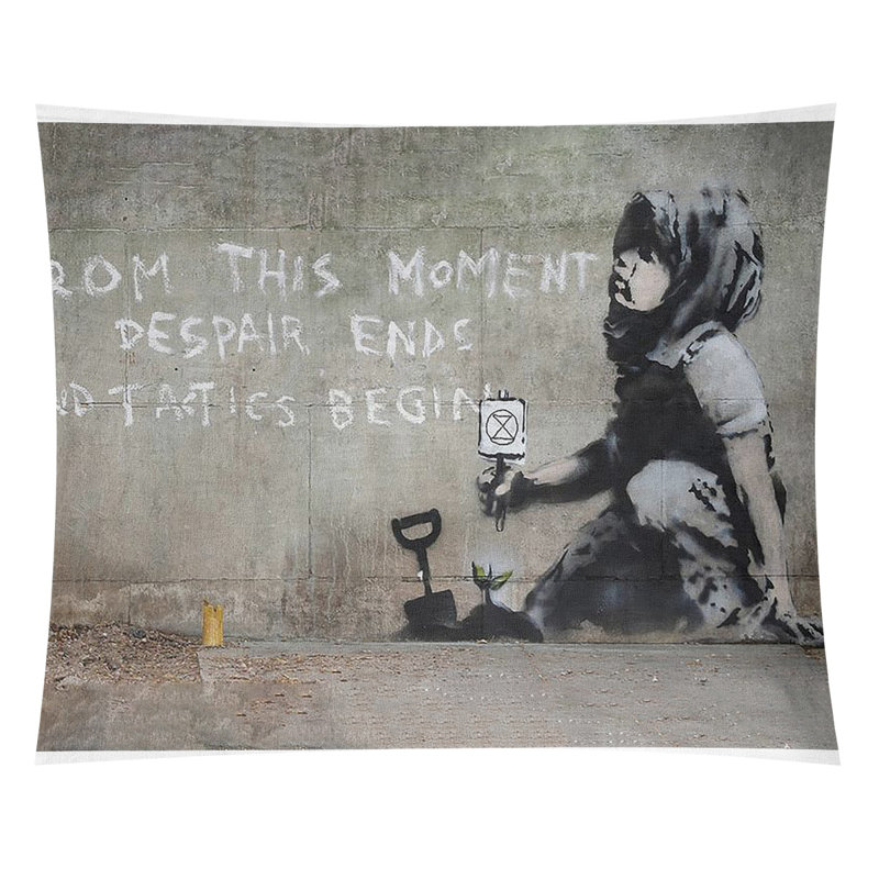 Tapisserie en polyester, H 88 po x l 104 po x P 1 po
