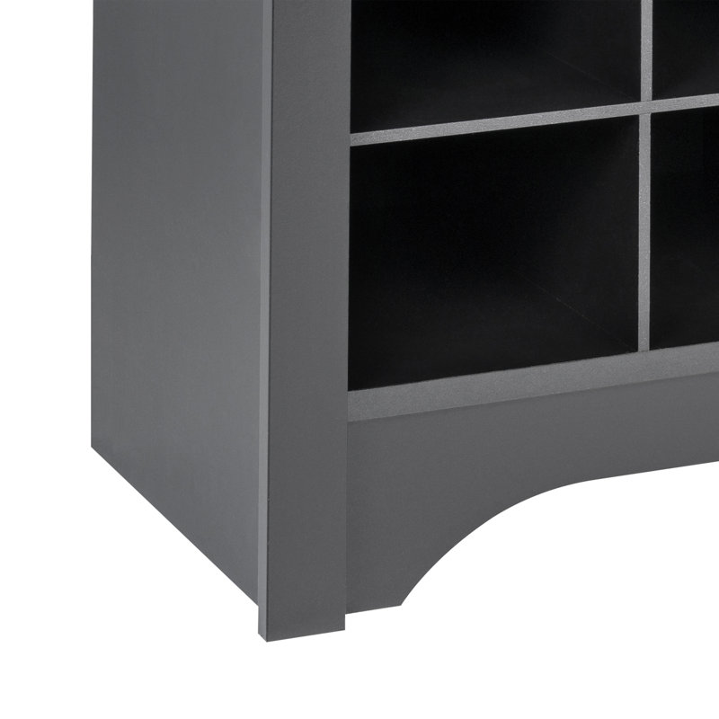 Banc de rangement pour chaussures Stearn, Noir
