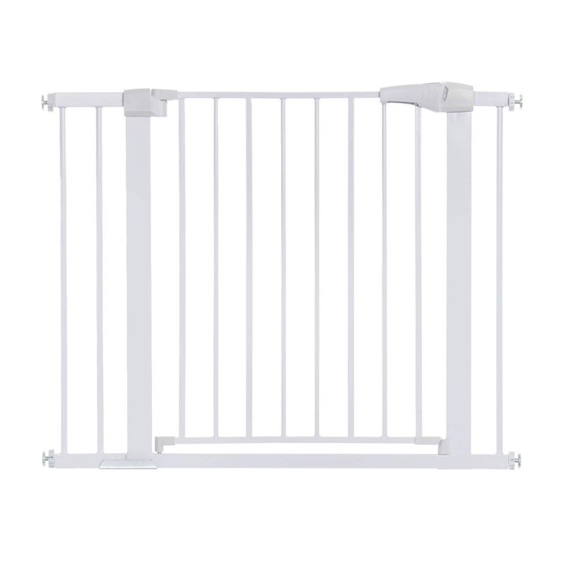 30" Tall Auto Close Walk Thru Safety Gate, White