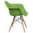 Herculaneum Plastic Chair with Arms and Wooden Legs-45156018