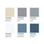 Tapis beige / bleu foncé Loganne-296158630