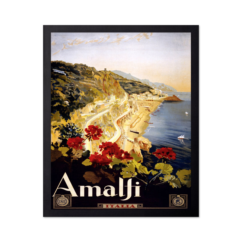 Côte d'Amalfi, Sans cadre, Affiche, H 11 po x l 14 po