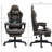 Racing Computer Desk Chair In Brown, Pu Leather, Adjustable, Footrest, Lumbar Support Brown Leather Office Recliner Chair,