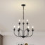 Lustre en roue de chariot en fer Jillann