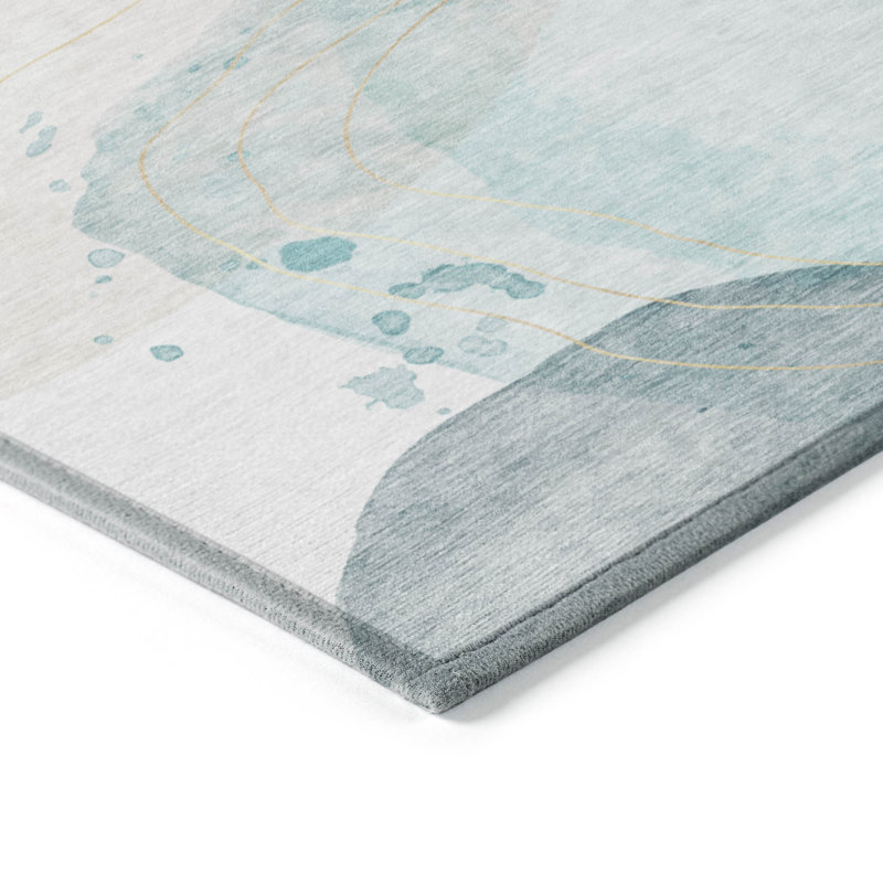 Altair Washable Abstract Indoor / Outdoor Rug, Rectangle 8' x 10'