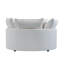 Fauteuil d'appoint pivotant surdimensionné de 59 po Leno - Revêtement moelleux, conception de salon moderne-105268602