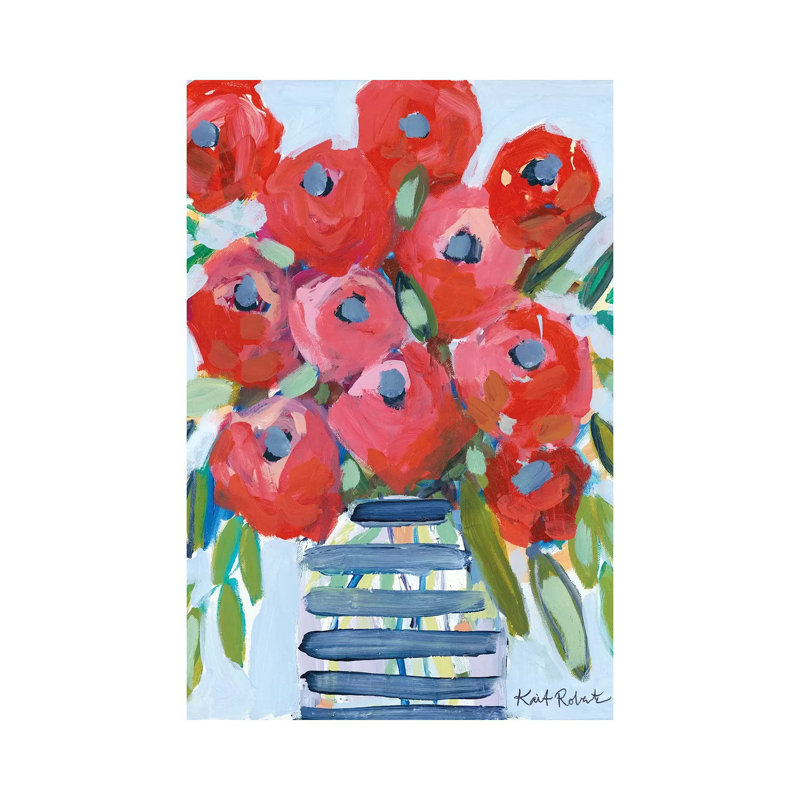 April Showers Give Me Flowers by Kait Roberts - Wrapped Canvas Painting, 101.6 cm H x 66.04 cm W x 3.175 cm D