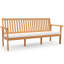 Banc d'extérieur en bois d'acacia l 64 po avec coussin 