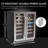 Whynter Elite 24'' width 40 Bottle Dual Zone Wine Refrigerator with Seamless Stainless Steel Door