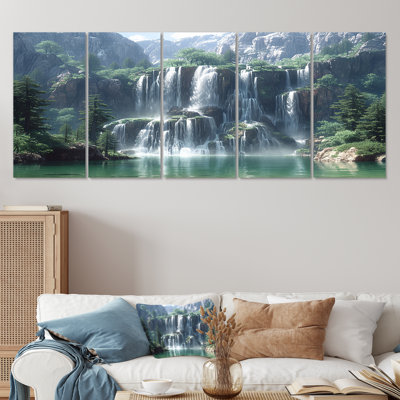 Claypoole - Ensemble de 5 décorations murales en cascade
