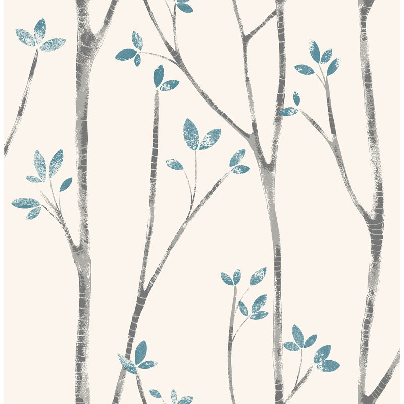 Lavardin 1005m x 52cm Semi-Gloss Wallpaper Roll, Blue