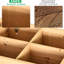 Lit surélevé en bois de 43 po x 18 po x 30 po avec 8 compartiments et une tablette - Herbes fraîches pour vous