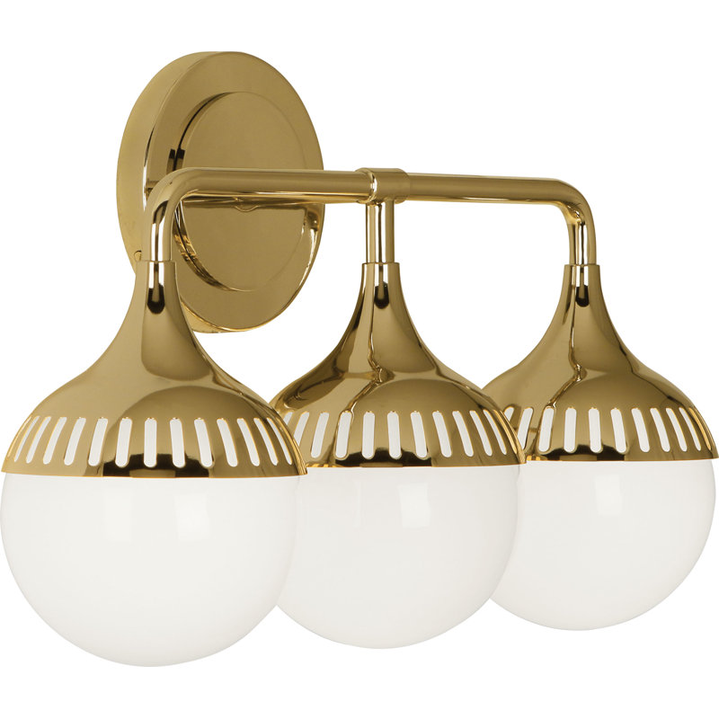 Rio 3 - Light Armed Sconce, Modern Brass