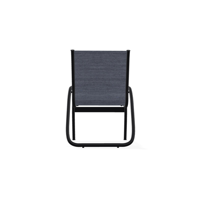 Fauteuil de patio Gardenella, Noir texturé, Denim Augustine