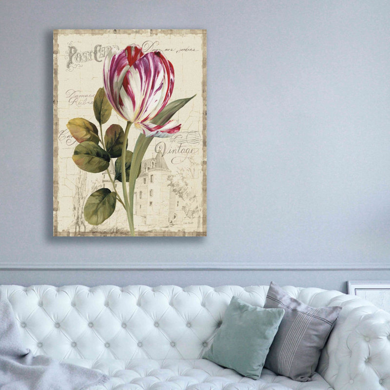 «Garden View II» par Lisa Audit, art mural sur toile, H 54 po x l 40 po x P 1,5 po