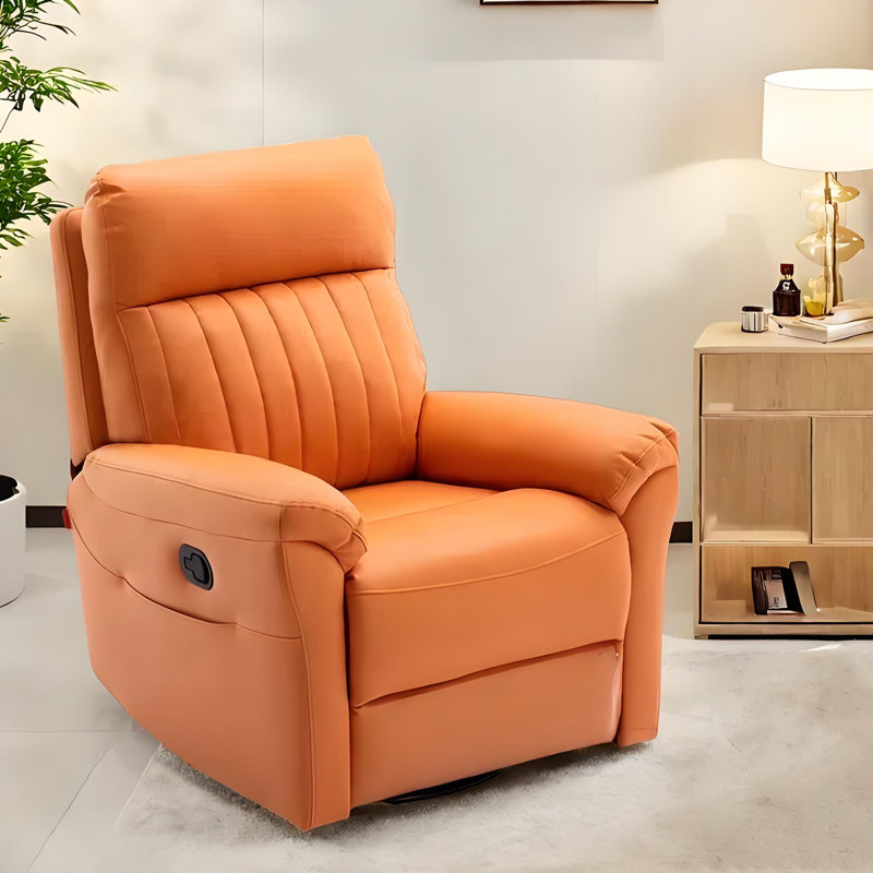 Simple fashion sofa lazy home recliner, Orange