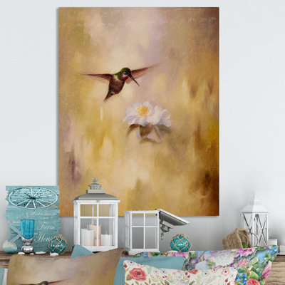 A Flying Humming Bird At Dawn " A Flying Humming Bird At Dawn " by Designart