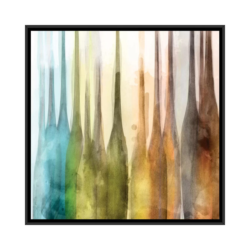 «Milano II», reproduction sur toile, H 18 po x l 18 po x P 1,5 po, Toile encadrée noire, Pas de tapis