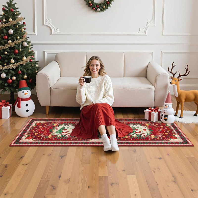 Tapis de Noël, Tapis de couloir 2 pi x 6 pi