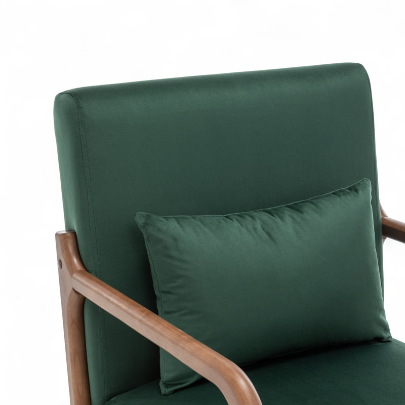 Alisija Upholstered Armchair, Dark Green Velvet