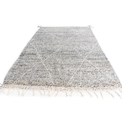 Tapis noir et blanc Odle