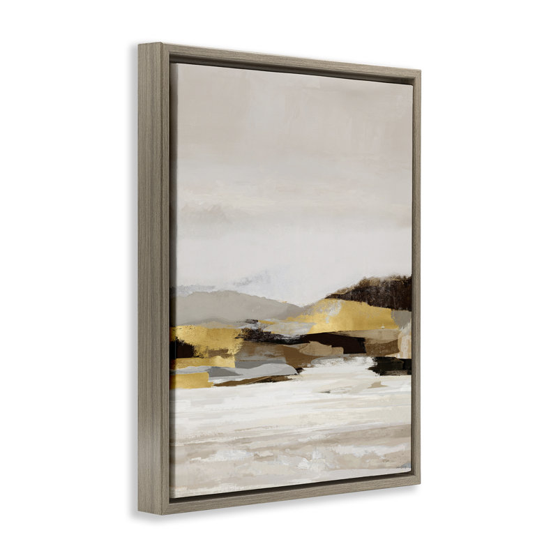 Paysage mural en sourdine avec décor encadré sur toile flottante, design par Amber Sterling, H 31 po x l 25 po