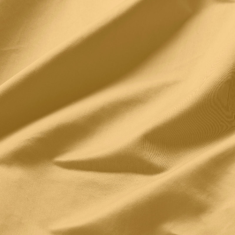 Egyptian Cotton Deep Pocket Solid 650 Thread Count Sheet Set, Gold, Olympic Queen