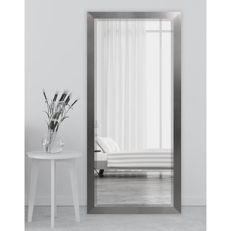 Miroir pleine grandeur Tacony, H 65 po x l 31,5 po, Argent