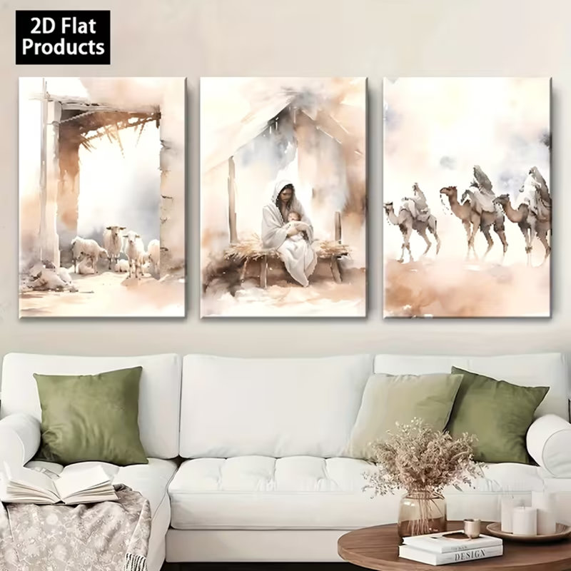 3 Piece Wrapped Canvas Print
