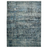 Mystique Abstract Area Rug in Blue