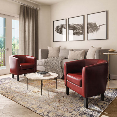 Fauteuil demi-tonneau de 26,77 po Munson