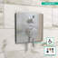 Ecostat Square Pressure Balance Shower Trim with Diverter Valve Trim Only-63222427