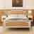 Chikezie Solid Wood Platform Bed Frame with Headboard, Bohemian Style Wicker Bed Frame with Headboard-1110708761-1110708764