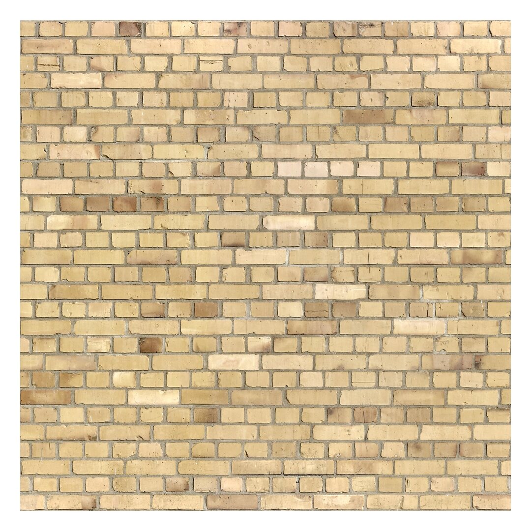 Strukturierte Tapete Bright Yellow Brick Wall 3,36 m x 336 cm