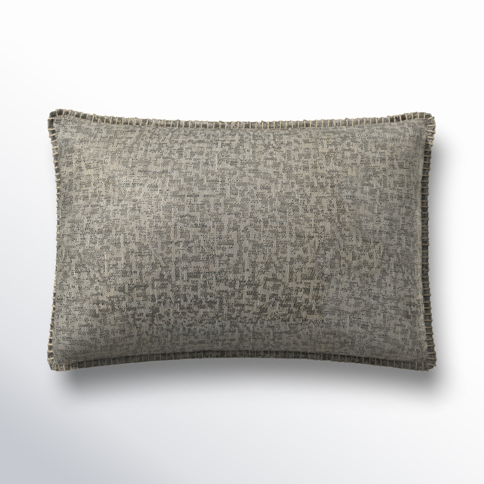 Peridot Lumbar Pillow Cover, Gray