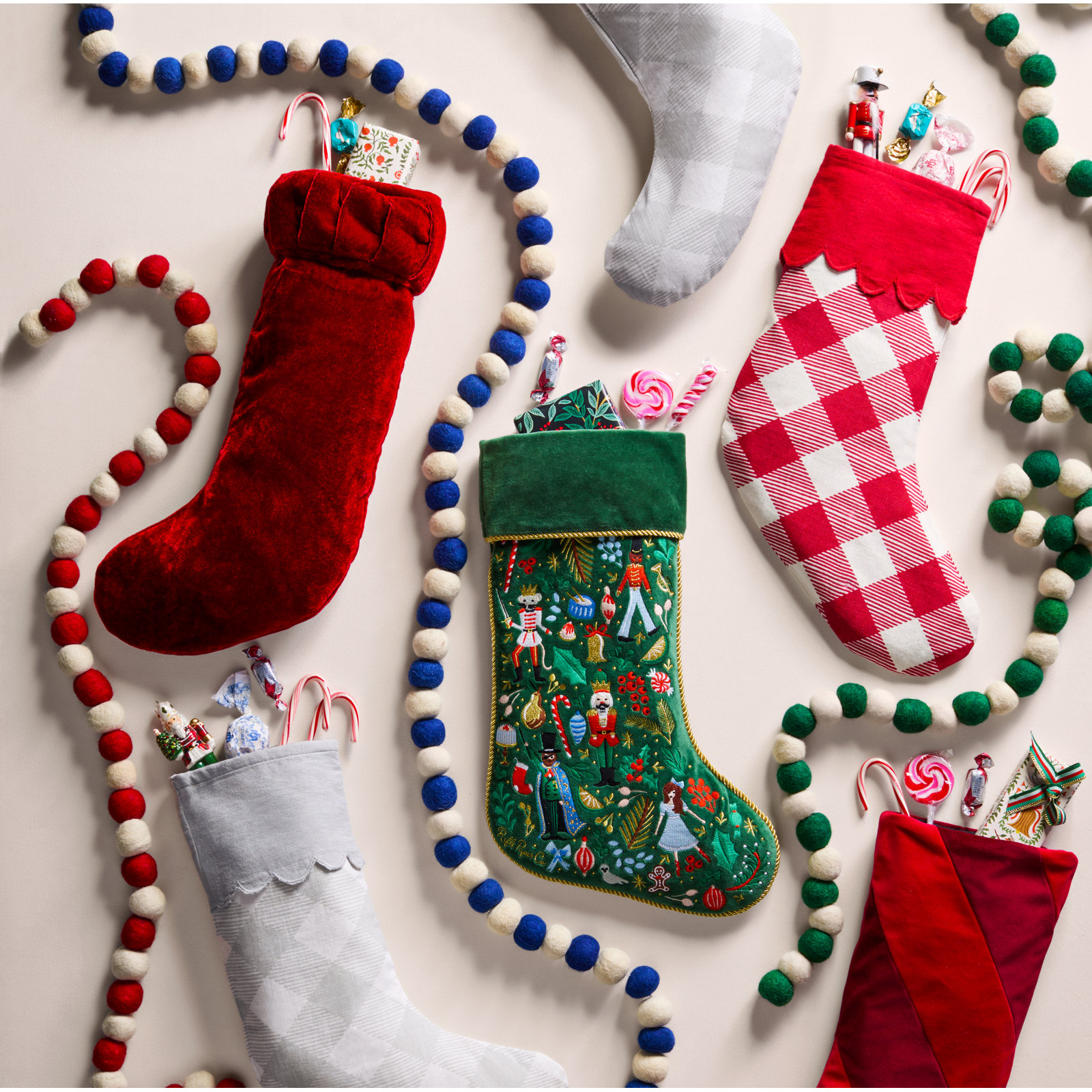 Plush Stocking, Red